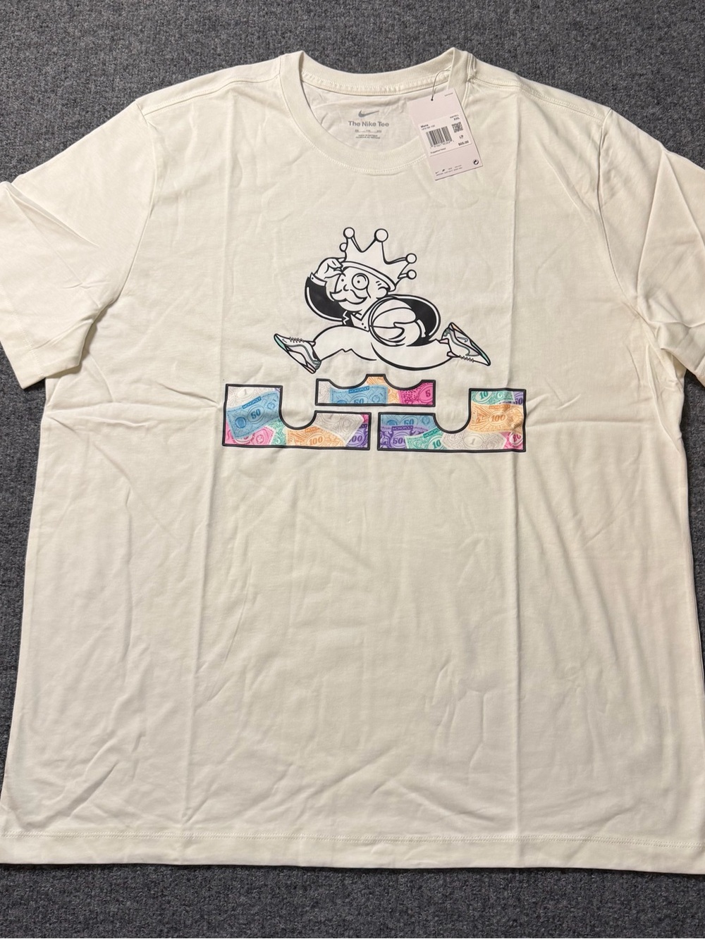NIKE LEBRON JAMES NBA MEN'S MONOPOLY BASKETBALL SHIRT 2XL (RARE)